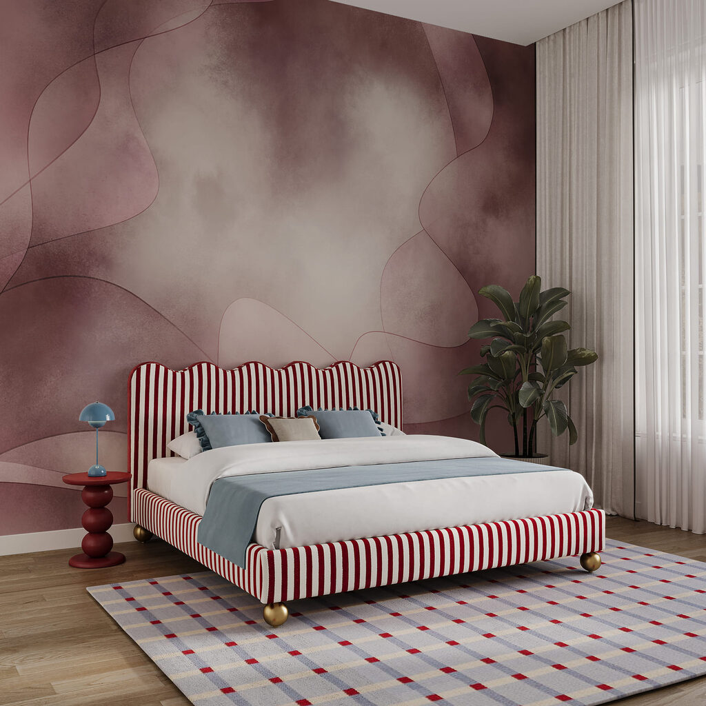Pink and white background