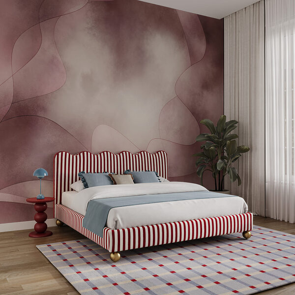 Pink and white background