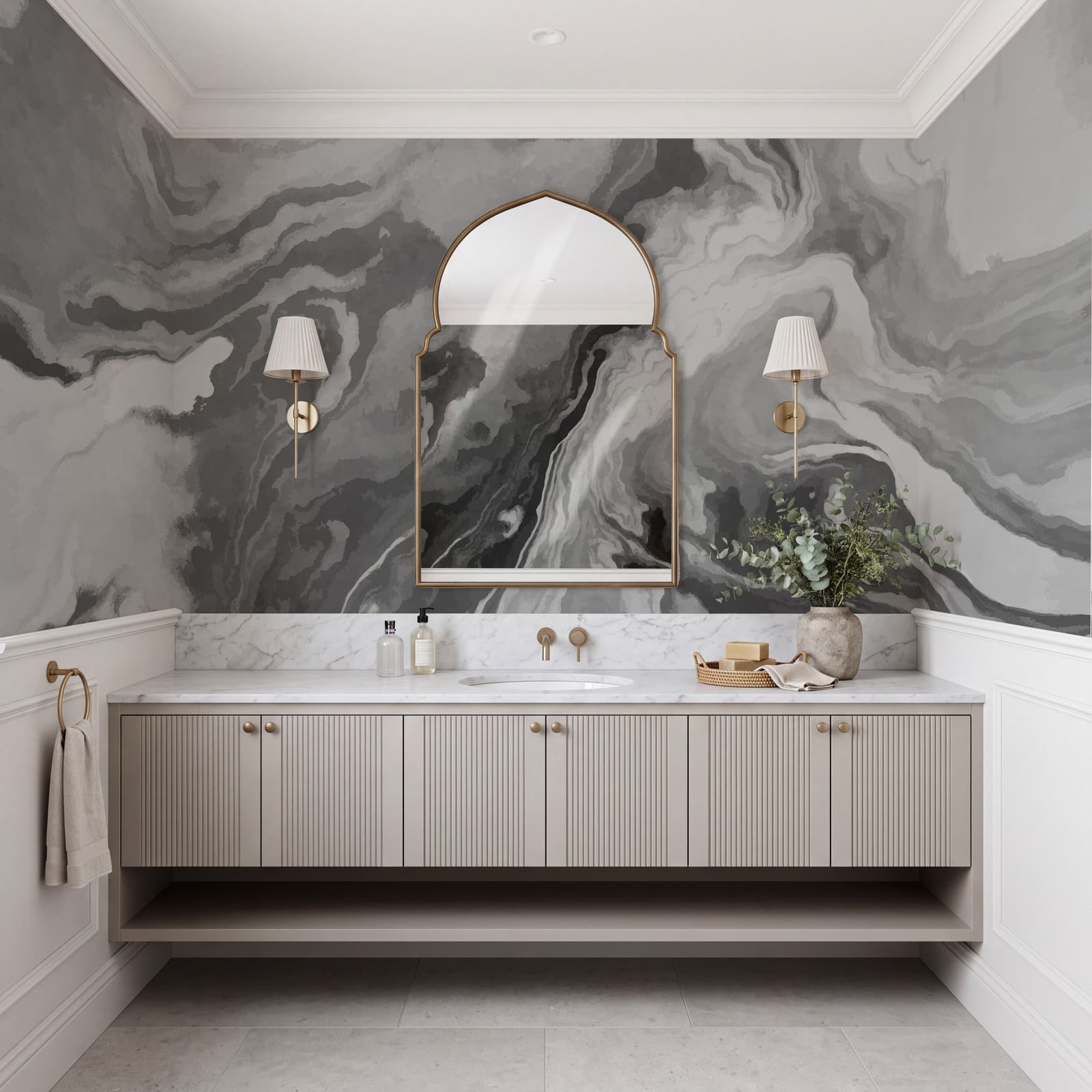 Swirling shades of monochrome beauty