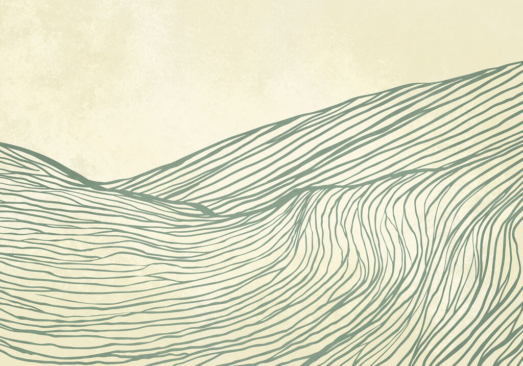 Drawing of a mountain