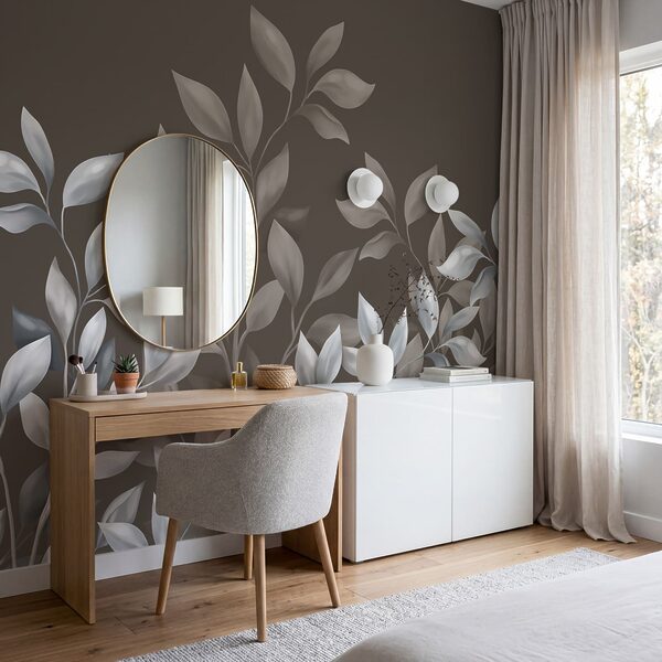 Elegant leaves on a warm backdrop Elegant leaves on a warm backdrop