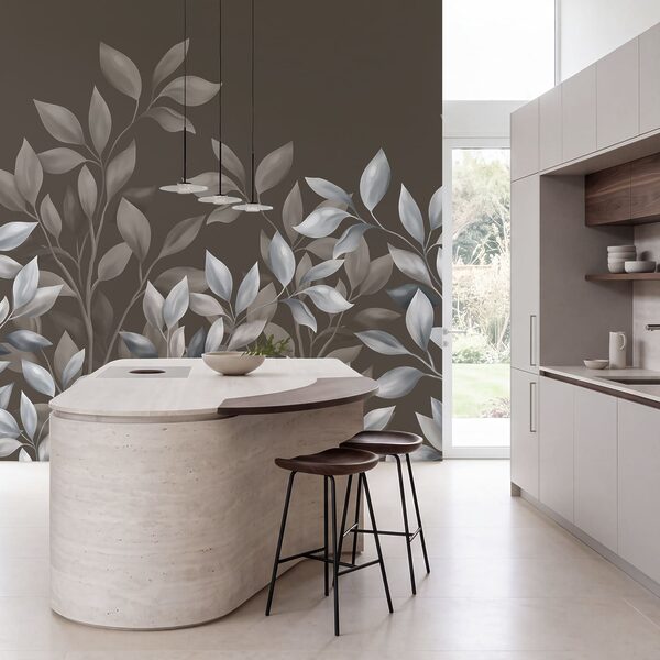 Elegant leaves on a warm backdrop Elegant leaves on a warm backdrop