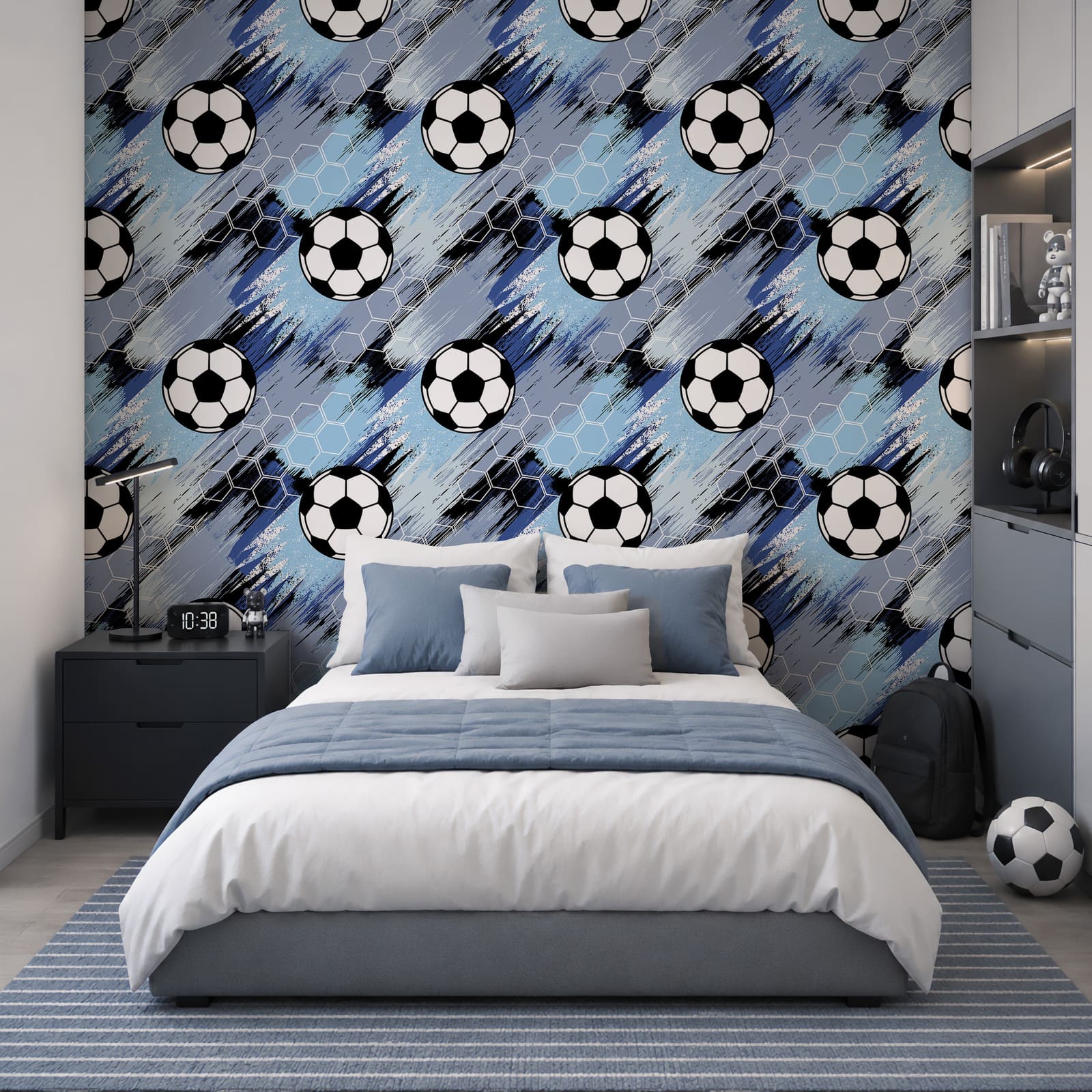 Pattern of football balls Pattern of football balls
