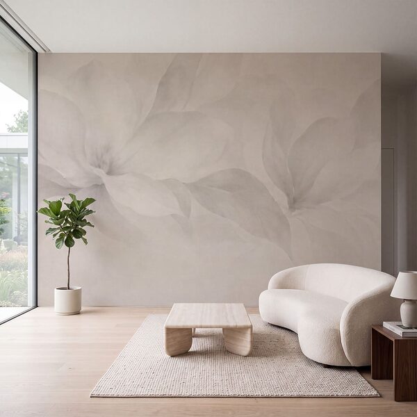 Wall mural Soft floral patterns in muted tones (SKU: t01057v1) Wall mural Soft floral patterns in muted tones (SKU: t01057v1)