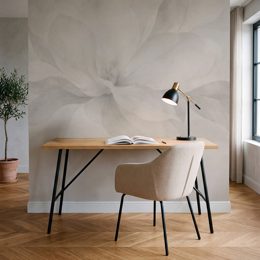 Wall mural Soft floral patterns in muted tones (SKU: t01057v1) Wall mural Soft floral patterns in muted tones (SKU: t01057v1)