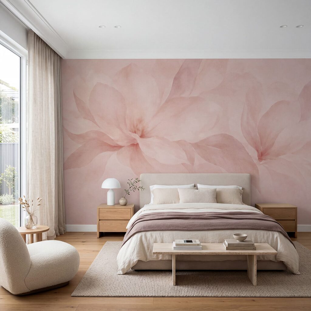 Wall mural Delicate petals in soft hues (SKU: t01057v2) Wall mural Delicate petals in soft hues (SKU: t01057v2)