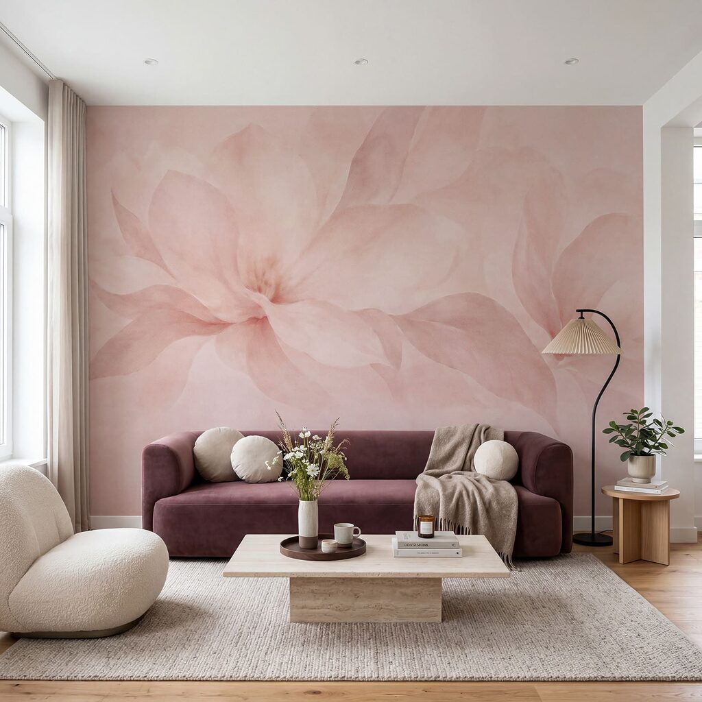 Wall mural Delicate petals in soft hues (SKU: t01057v2) Wall mural Delicate petals in soft hues (SKU: t01057v2)