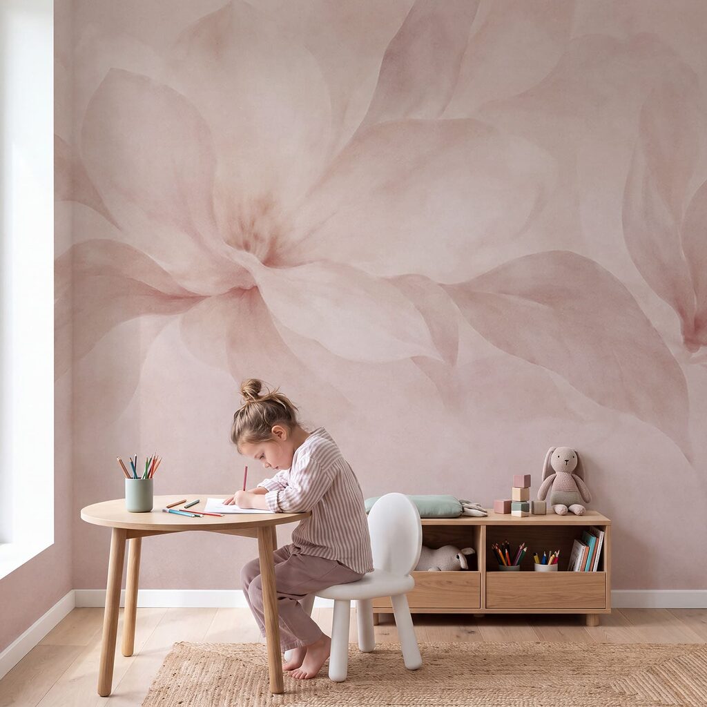 Wall mural Delicate petals in soft hues (SKU: t01057v2) Wall mural Delicate petals in soft hues (SKU: t01057v2)