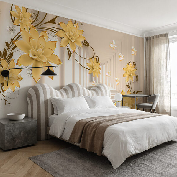Elegant flowers amidst soft hues