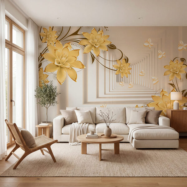 Elegant flowers amidst soft hues