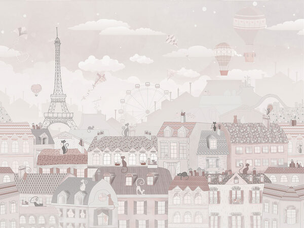 City with many buildings and a tower