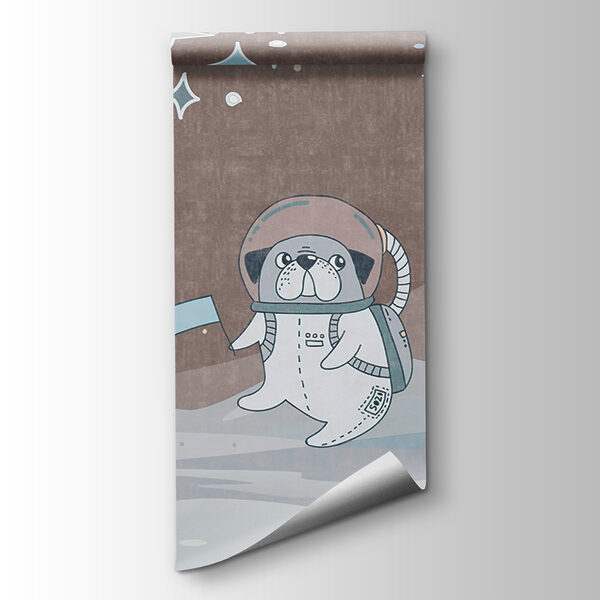 Cartoon space scene with planets and stars Cartoon space scene with planets and stars