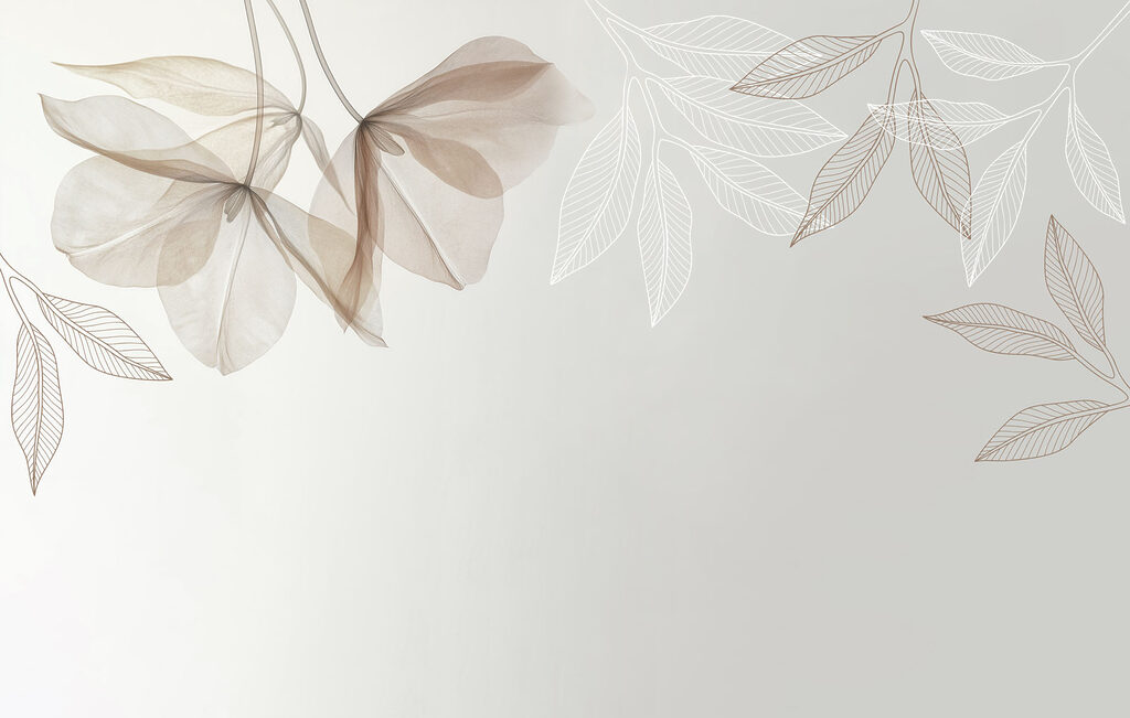 Delicate leaves in subtle hues Delicate leaves in subtle hues