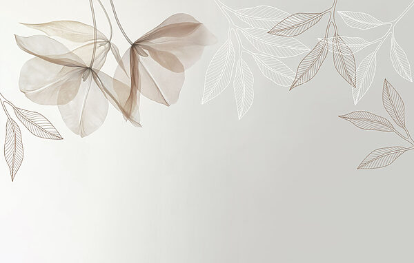 Delicate leaves in subtle hues Delicate leaves in subtle hues