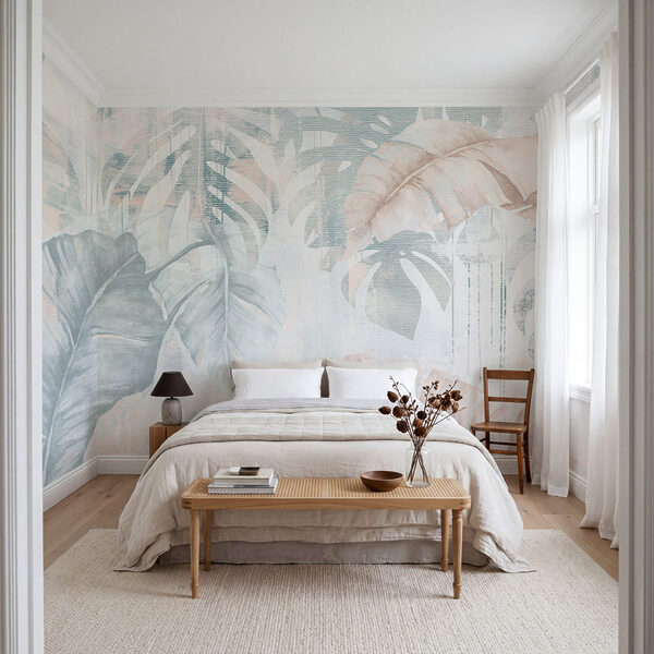 Gentle hues of nature's embrace Wall mural Gentle hues of nature's embrace
