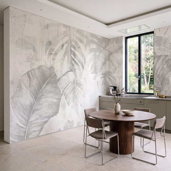 - Elegant foliage in soft shades Wall mural - Elegant foliage in soft shades