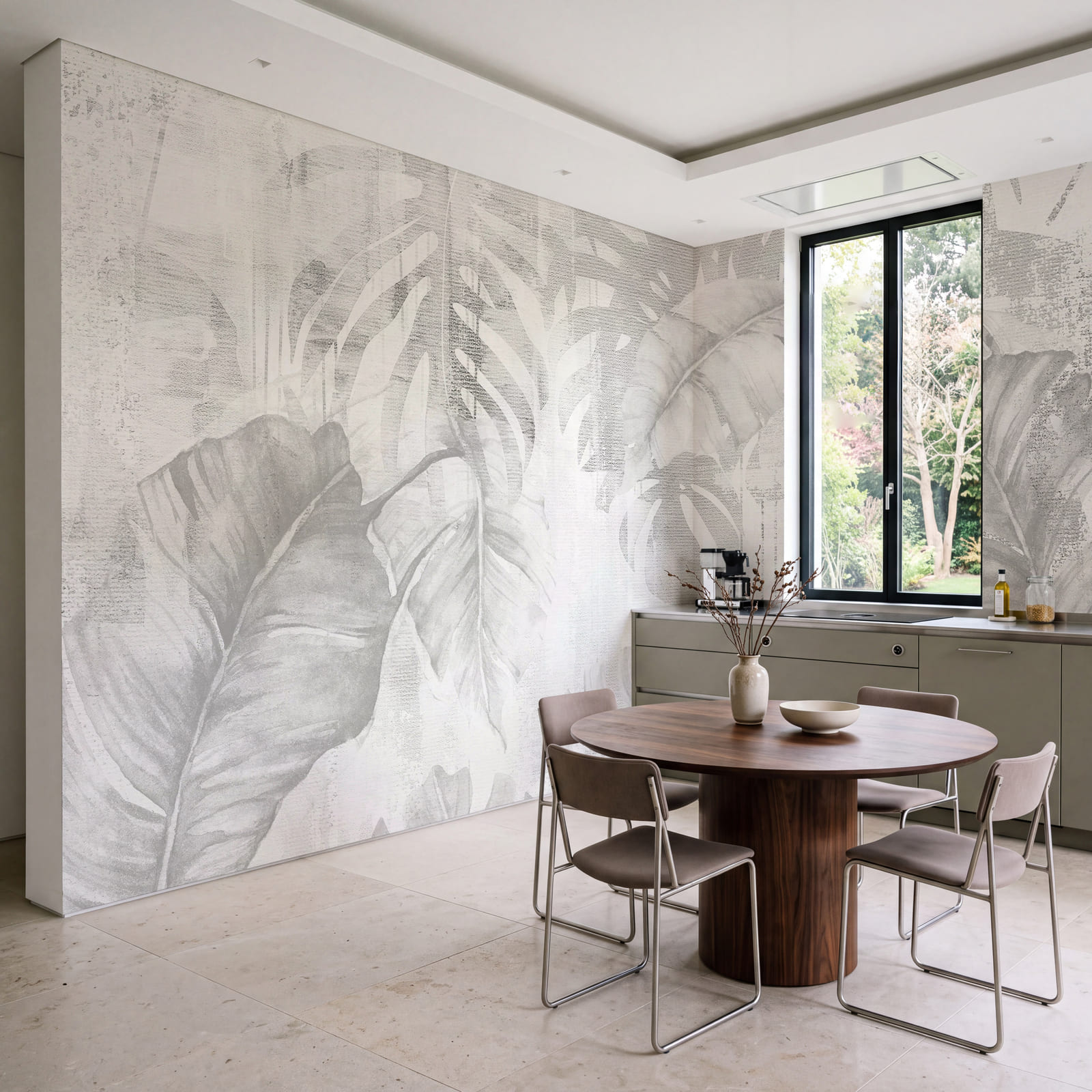 - Elegant foliage in soft shades
