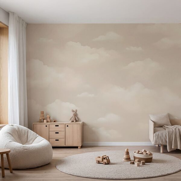 White clouds in a sky Wall mural White clouds in a sky