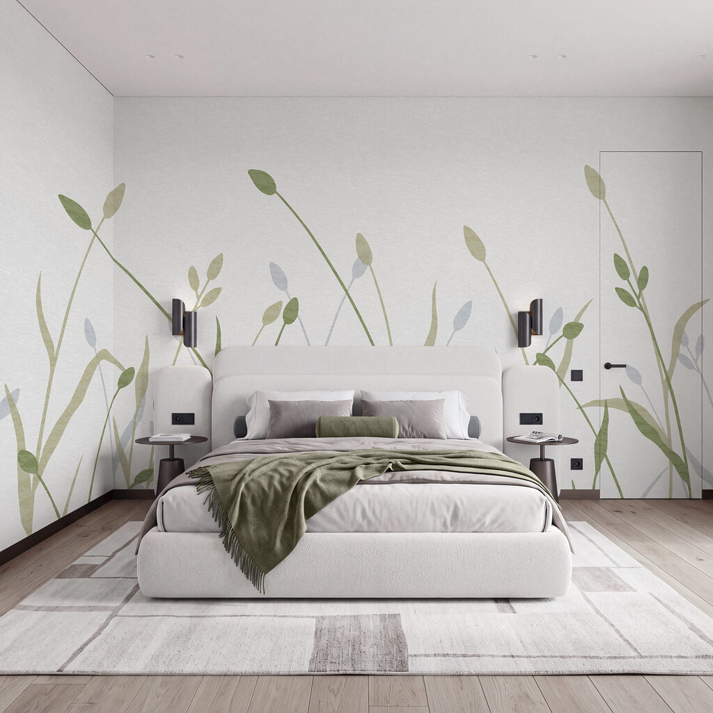 Gentle greens dancing in the breeze