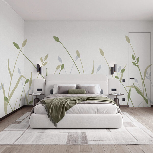 Gentle greens dancing in the breeze