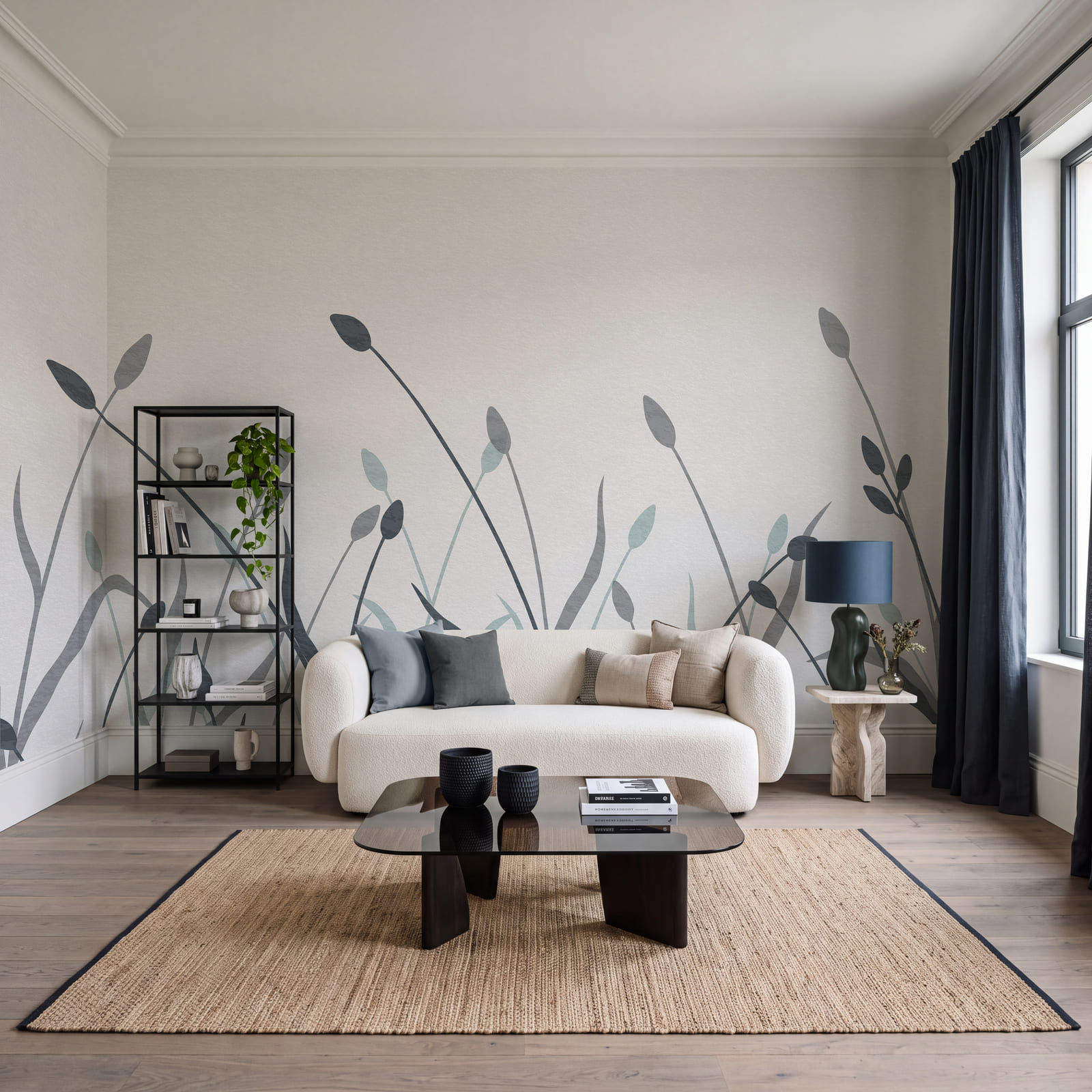 - Elegant greenery in subtle tones - Elegant greenery in subtle tones