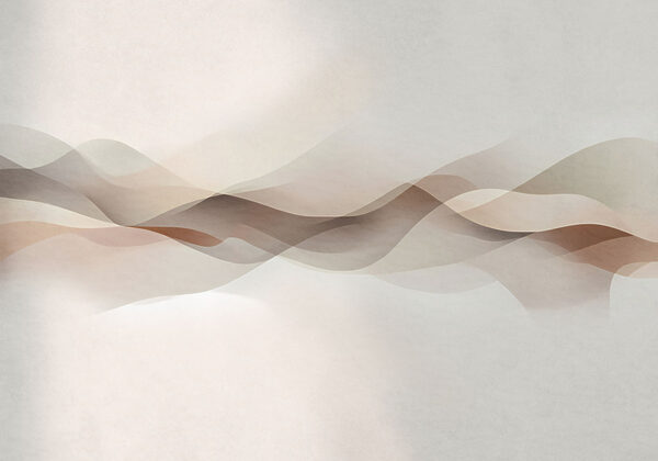 White background with brown and white waves White background with brown and white waves