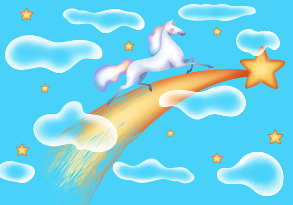 Horse riding a rocket Horse riding a rocket