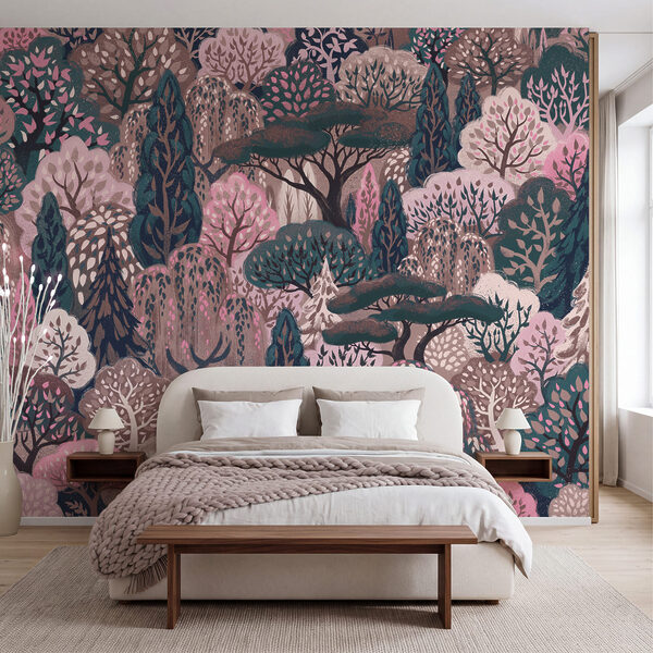 Wall mural Group of trees in a forest (SKU: t01033v2) Wall mural Group of trees in a forest (SKU: t01033v2)