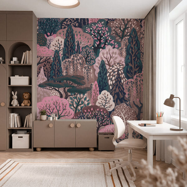Wall mural Group of trees in a forest (SKU: t01033v2) Wall mural Group of trees in a forest (SKU: t01033v2)