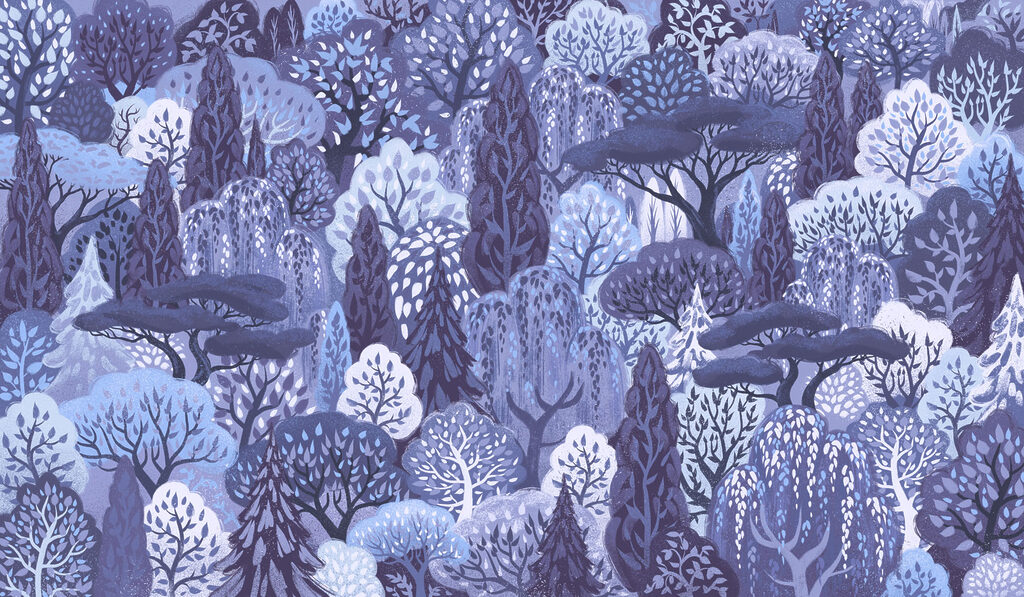 Wall mural Group of trees in a forest (SKU: t01033v3) Wall mural Group of trees in a forest (SKU: t01033v3)