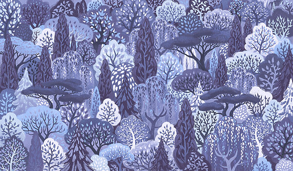Wall mural Group of trees in a forest (SKU: t01033v3) Wall mural Group of trees in a forest (SKU: t01033v3)