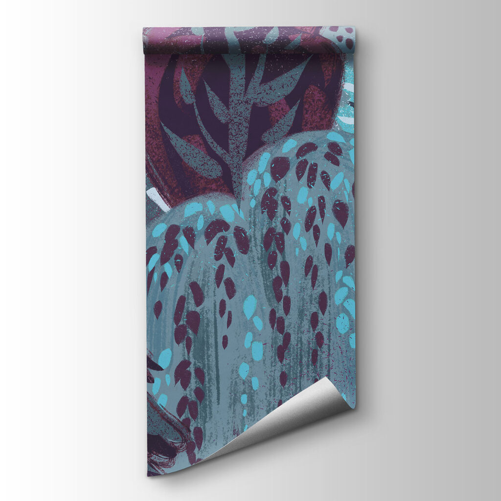 Wall mural Group of trees in a forest (SKU: t01033v4)