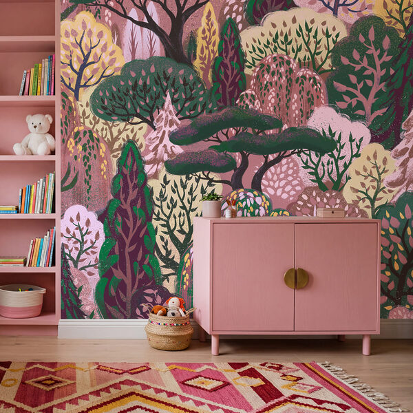 Wall mural Group of trees with different colors (SKU: t01033v6) Wall mural Group of trees with different colors (SKU: t01033v6)