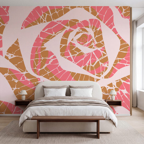 Wall mural Pink and brown swirls (SKU: t01035v1) Wall mural Pink and brown swirls (SKU: t01035v1)