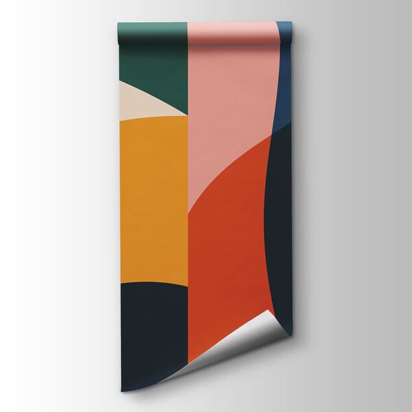 Wall mural Colorful art with different shapes (SKU: t01036) Wall mural Colorful art with different shapes (SKU: t01036)