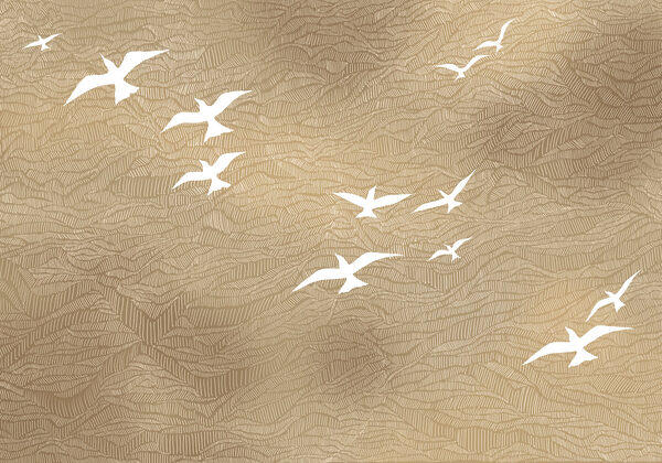 Wall mural Group of birds flying in the sky (SKU: t01092) Wall mural Group of birds flying in the sky (SKU: t01092)
