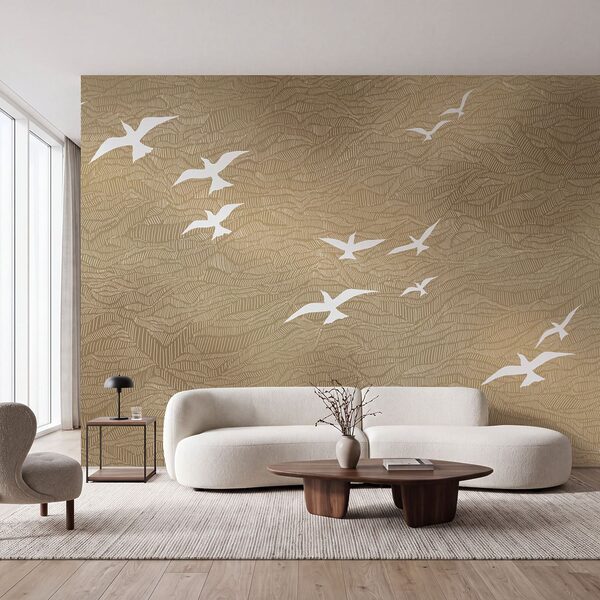 Wall mural Group of birds flying in the sky (SKU: t01092) Wall mural Group of birds flying in the sky (SKU: t01092)