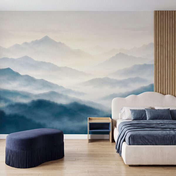 Wall mural Foggy mountain range (SKU: t01065) Wall mural Foggy mountain range (SKU: t01065)