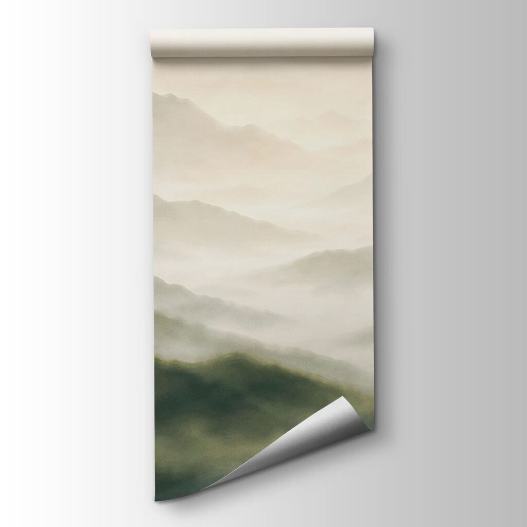 Wall mural Foggy mountain range (SKU: t01065v1) Wall mural Foggy mountain range (SKU: t01065v1)