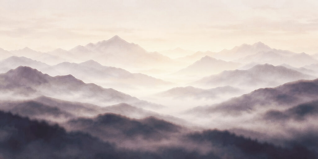 Wall mural Foggy mountain range (SKU: t01065v2) Wall mural Foggy mountain range (SKU: t01065v2)