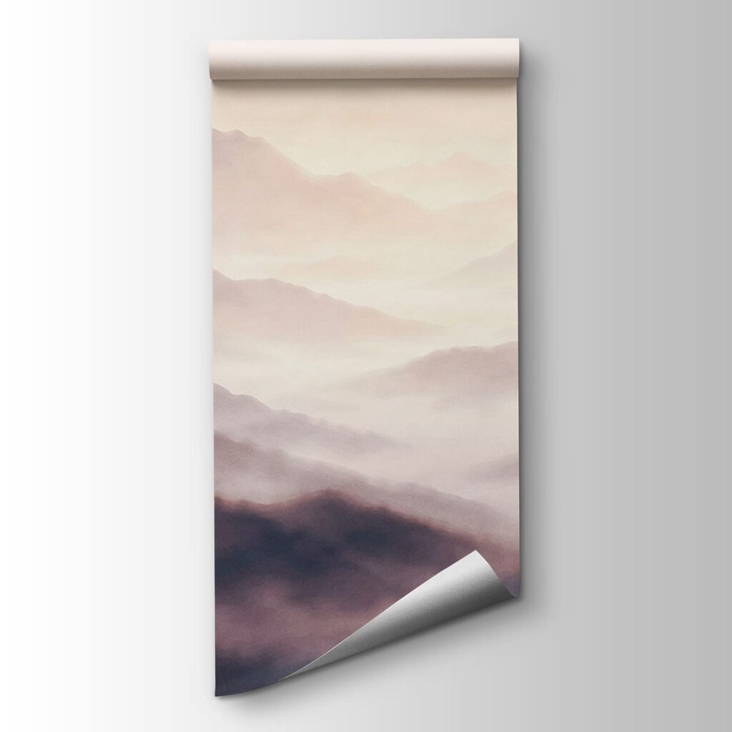 Wall mural Foggy mountain range (SKU: t01065v2) Wall mural Foggy mountain range (SKU: t01065v2)