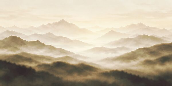 Wall mural Foggy mountain range (SKU: t01065v3) Wall mural Foggy mountain range (SKU: t01065v3)