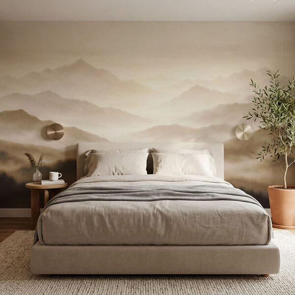 Wall mural Foggy mountain range (SKU: t01065v3) Wall mural Foggy mountain range (SKU: t01065v3)