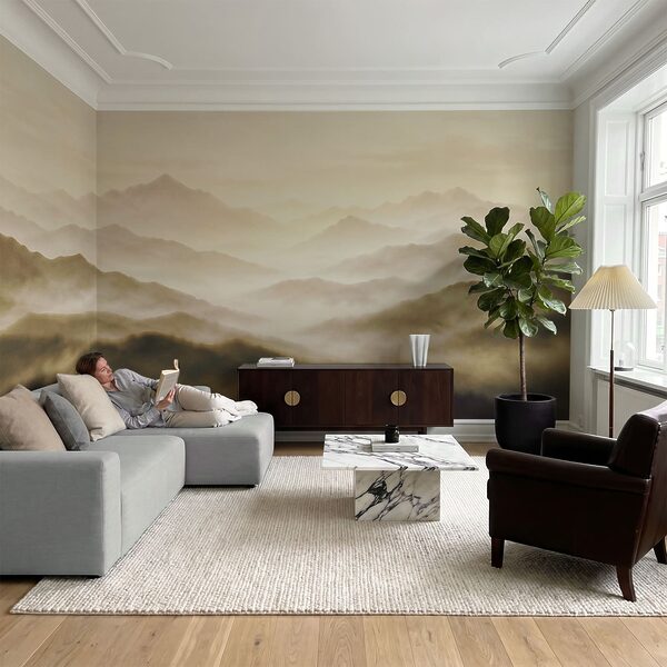 Wall mural Foggy mountain range (SKU: t01065v3) Wall mural Foggy mountain range (SKU: t01065v3)