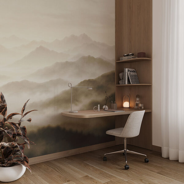 Wall mural Foggy mountain range (SKU: t01065v3) Wall mural Foggy mountain range (SKU: t01065v3)