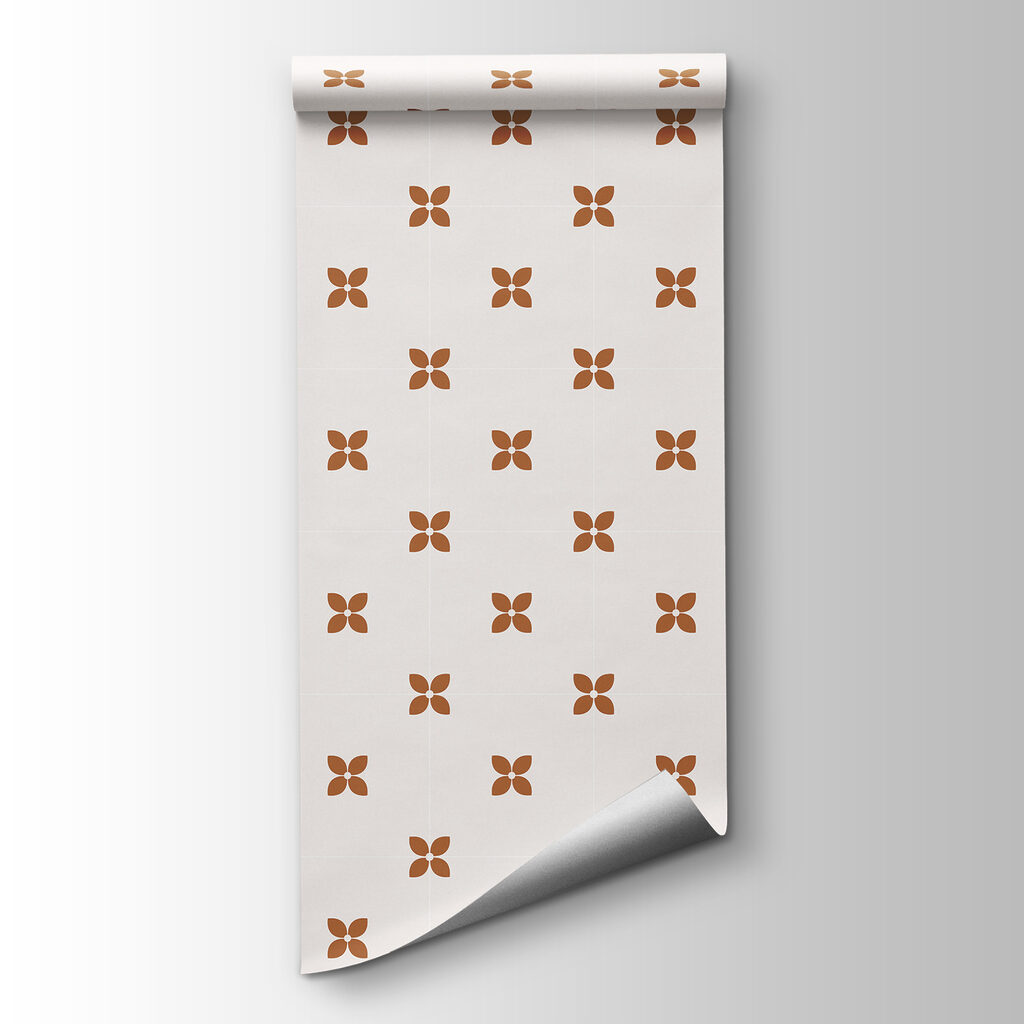 Wall mural Pattern of small brown flowers (SKU: t01066v1) Wall mural Pattern of small brown flowers (SKU: t01066v1)
