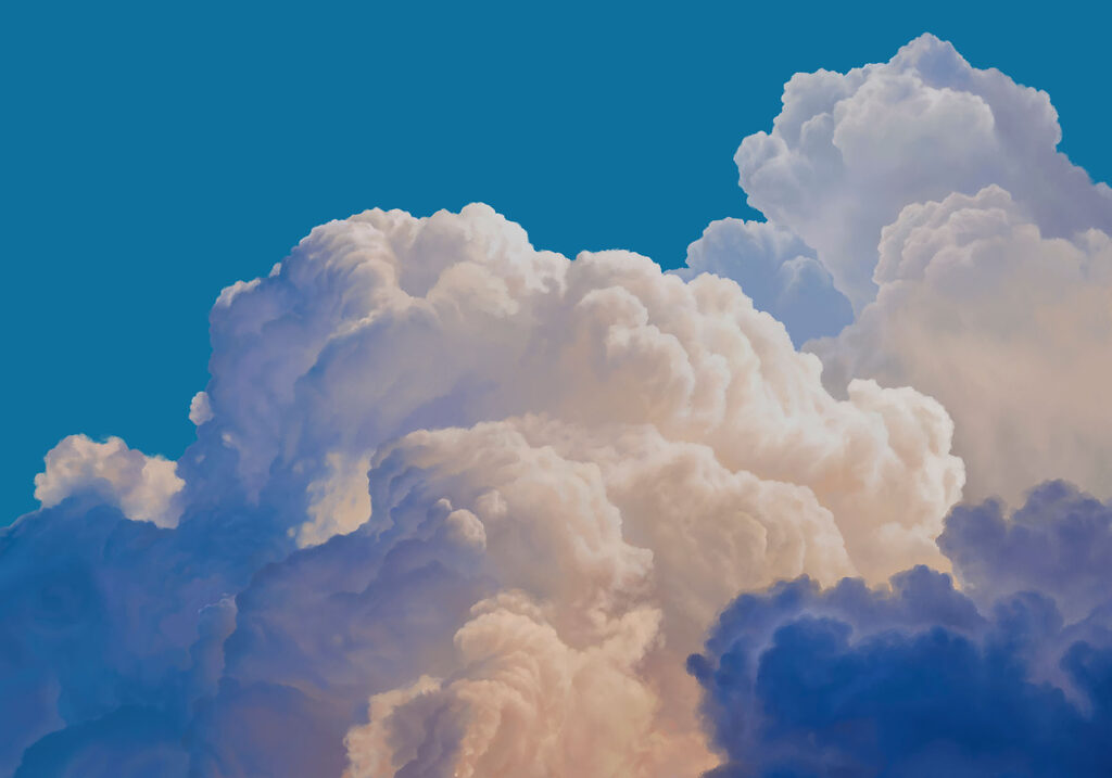 Wall mural Blue sky with clouds (SKU: t01046) Wall mural Blue sky with clouds (SKU: t01046)