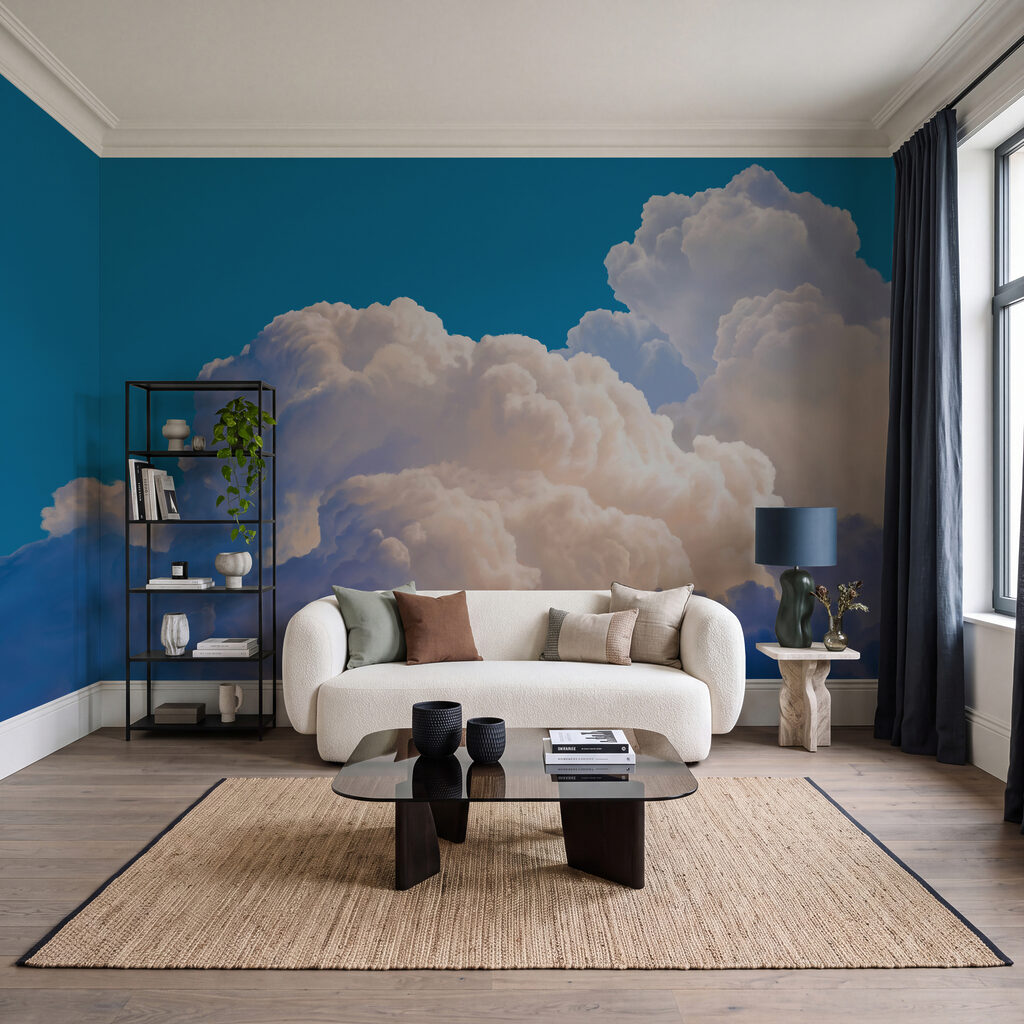Wall mural Blue sky with clouds (SKU: t01046) Wall mural Blue sky with clouds (SKU: t01046)