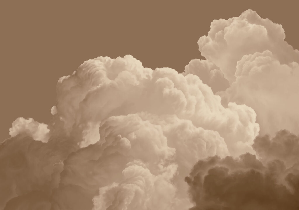 Wall mural Large white clouds in the sky (SKU: t01046v2) Wall mural Large white clouds in the sky (SKU: t01046v2)