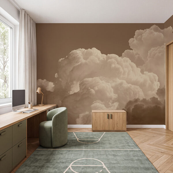 Wall mural Large white clouds in the sky (SKU: t01046v2) Wall mural Large white clouds in the sky (SKU: t01046v2)